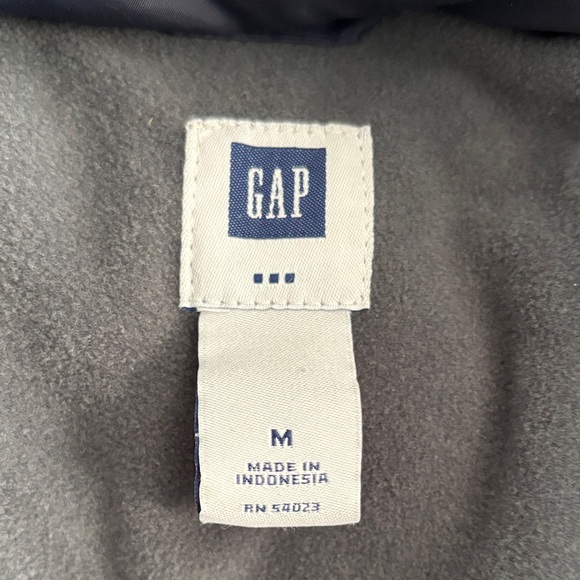 Boys Navy Hooded Puffer Jacket - Picture 3 of 4